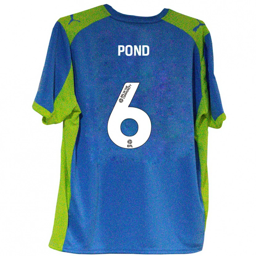 Danxen Herren Nathan Pond #6 Himmelblau Gelb Auswärtstrikot Trikot 2025/26 T-Shirt Österreich