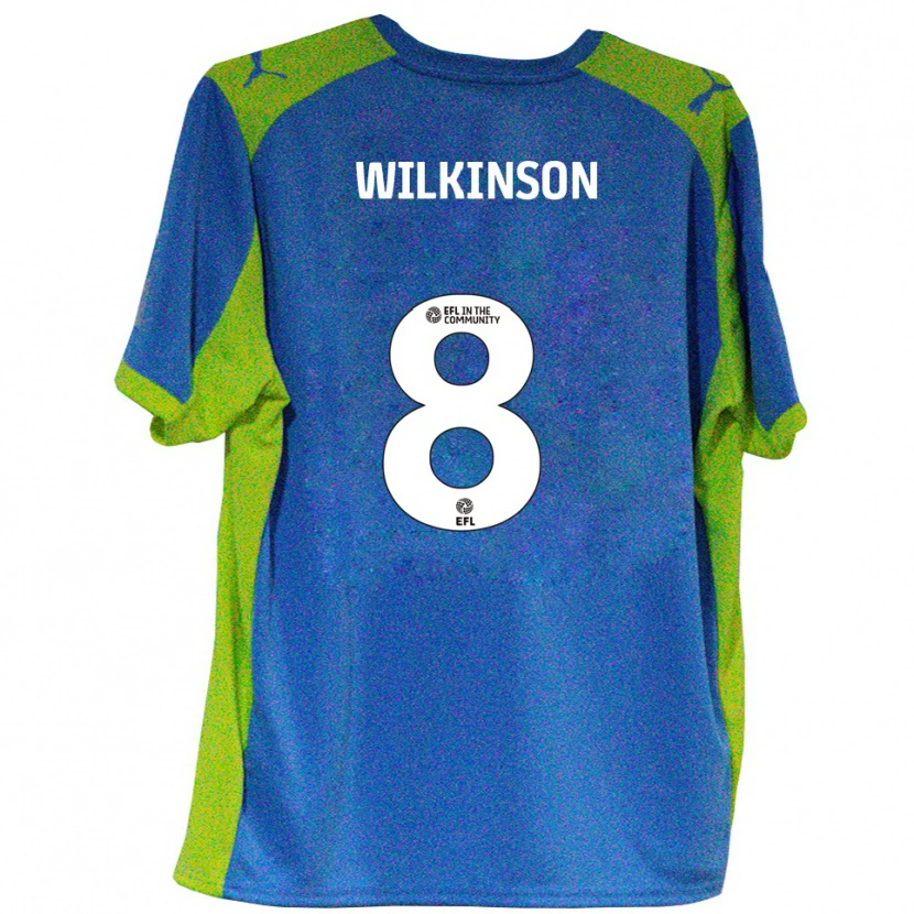 Danxen Herren Rylee Wilkinson #8 Himmelblau Gelb Auswärtstrikot Trikot 2025/26 T-Shirt Österreich