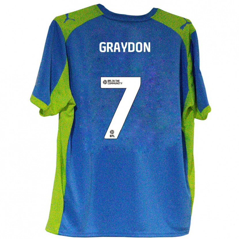 Danxen Herren Ryan Graydon #7 Himmelblau Gelb Auswärtstrikot Trikot 2025/26 T-Shirt Österreich