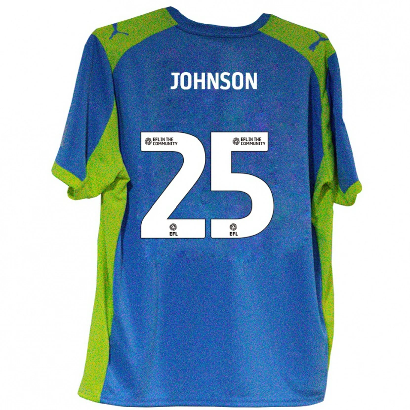 Danxen Herren Will Johnson #25 Himmelblau Gelb Auswärtstrikot Trikot 2025/26 T-Shirt Österreich