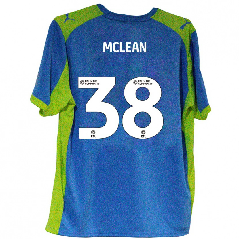 Danxen Herren Crispin Mclean #38 Himmelblau Gelb Auswärtstrikot Trikot 2025/26 T-Shirt Österreich