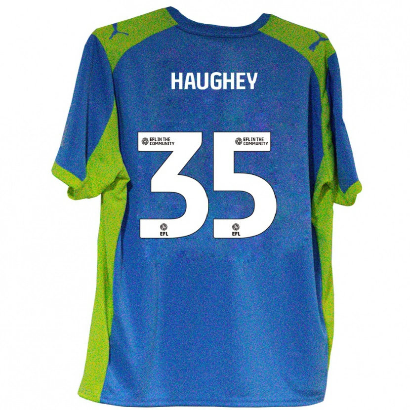 Danxen Herren Conor Haughey #35 Himmelblau Gelb Auswärtstrikot Trikot 2025/26 T-Shirt Österreich