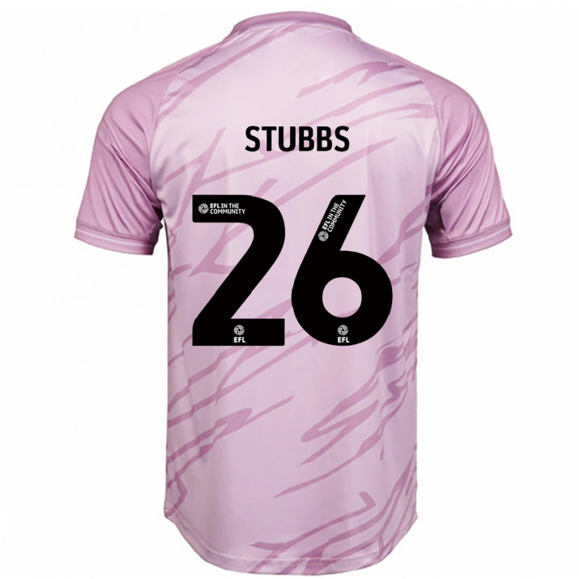 Danxen Herren Sam Stubbs #26 Pink Schwarz Auswärtstrikot Trikot 2025/26 T-Shirt Österreich