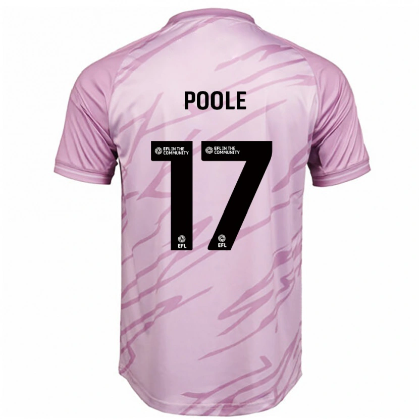Danxen Herren Mia Poole #17 Pink Schwarz Auswärtstrikot Trikot 2025/26 T-Shirt Österreich