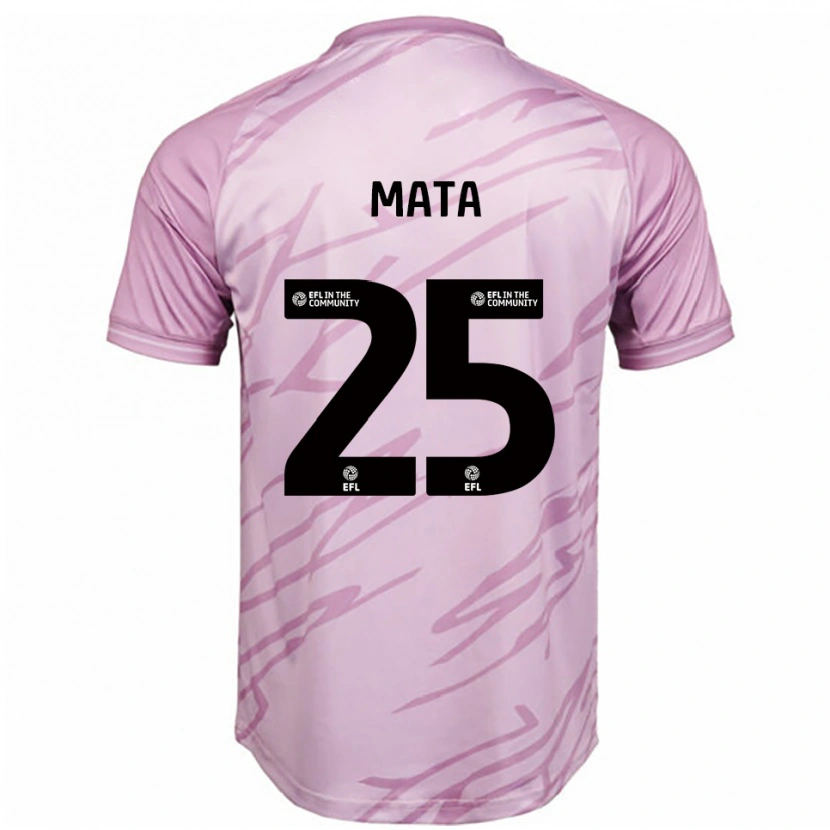 Danxen Herren Max Mata #25 Pink Schwarz Auswärtstrikot Trikot 2025/26 T-Shirt Österreich
