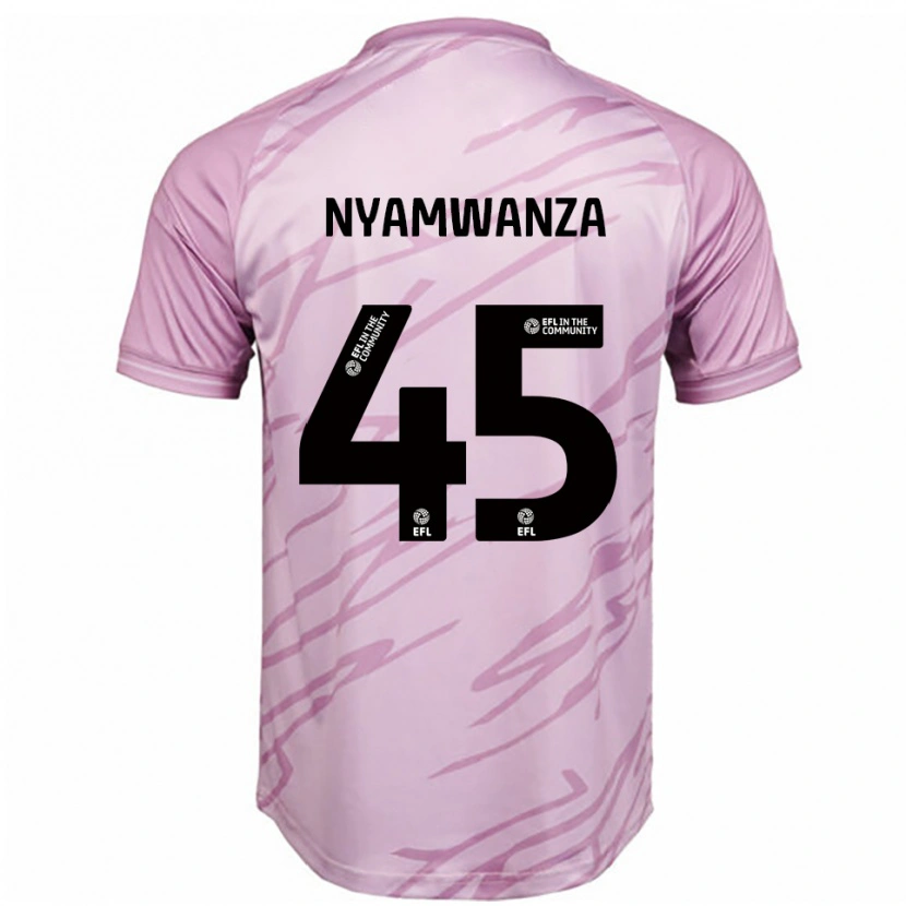 Danxen Herren Simba Nyamwanza #45 Pink Schwarz Auswärtstrikot Trikot 2025/26 T-Shirt Österreich