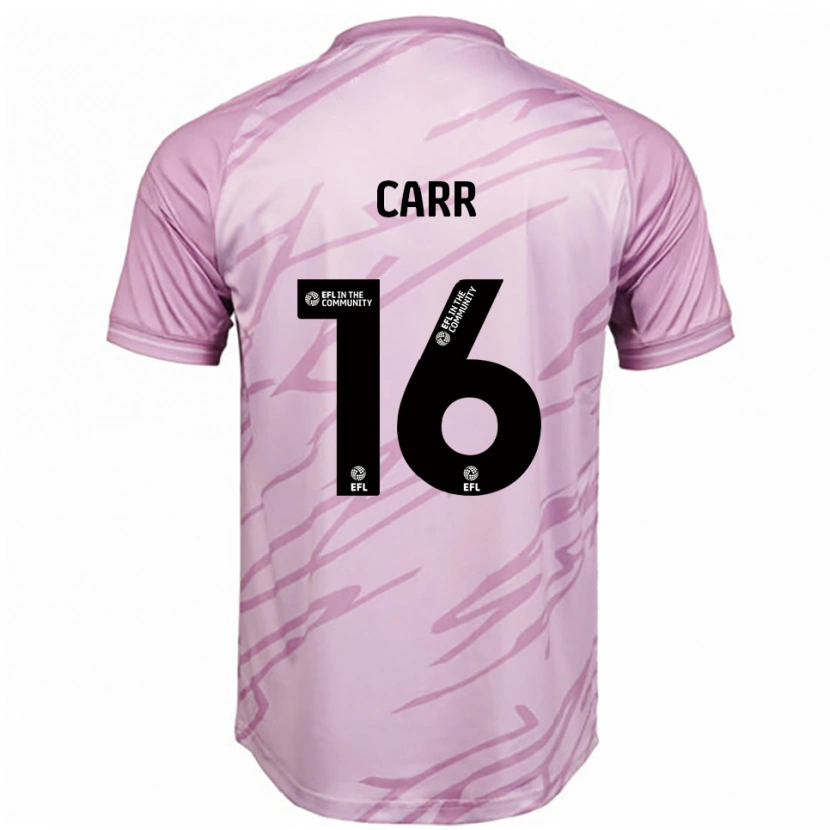 Danxen Herren Jeorgia Carr #16 Pink Schwarz Auswärtstrikot Trikot 2025/26 T-Shirt Österreich