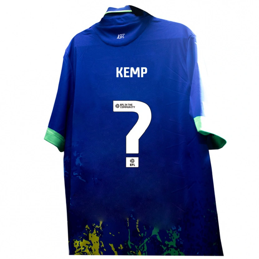 Danxen Herren James Kemp #0 Blau Gelb Auswärtstrikot Trikot 2025/26 T-Shirt Österreich