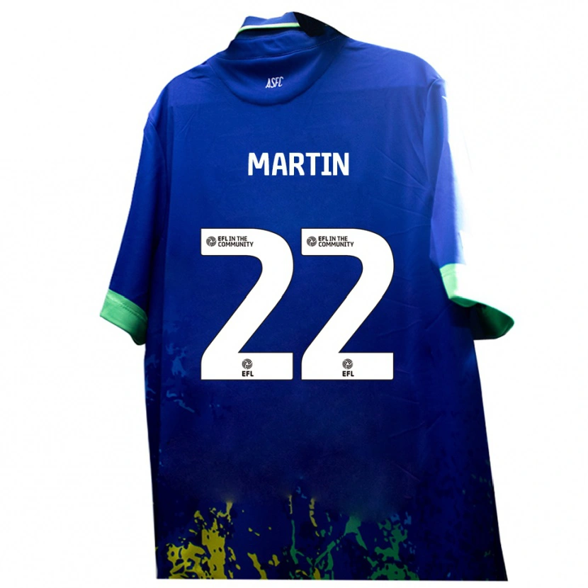 Danxen Herren Dan Martin #22 Blau Gelb Auswärtstrikot Trikot 2025/26 T-Shirt Österreich