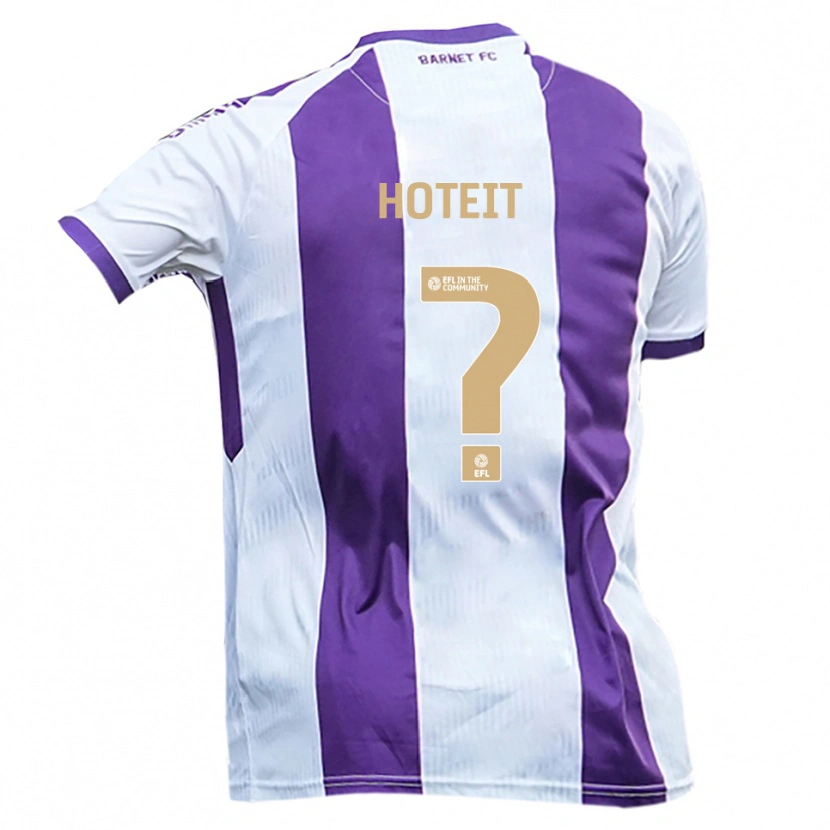 Danxen Herren Mira Hoteit #0 Weiß Lila Auswärtstrikot Trikot 2025/26 T-Shirt Österreich