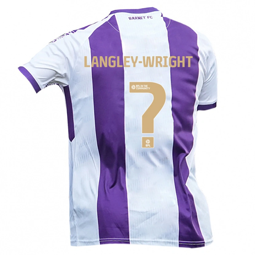 Danxen Herren Portia-Milan Langley-Wright #0 Weiß Lila Auswärtstrikot Trikot 2025/26 T-Shirt Österreich