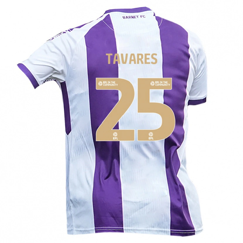 Danxen Herren Nikola Tavares #25 Weiß Lila Auswärtstrikot Trikot 2025/26 T-Shirt Österreich