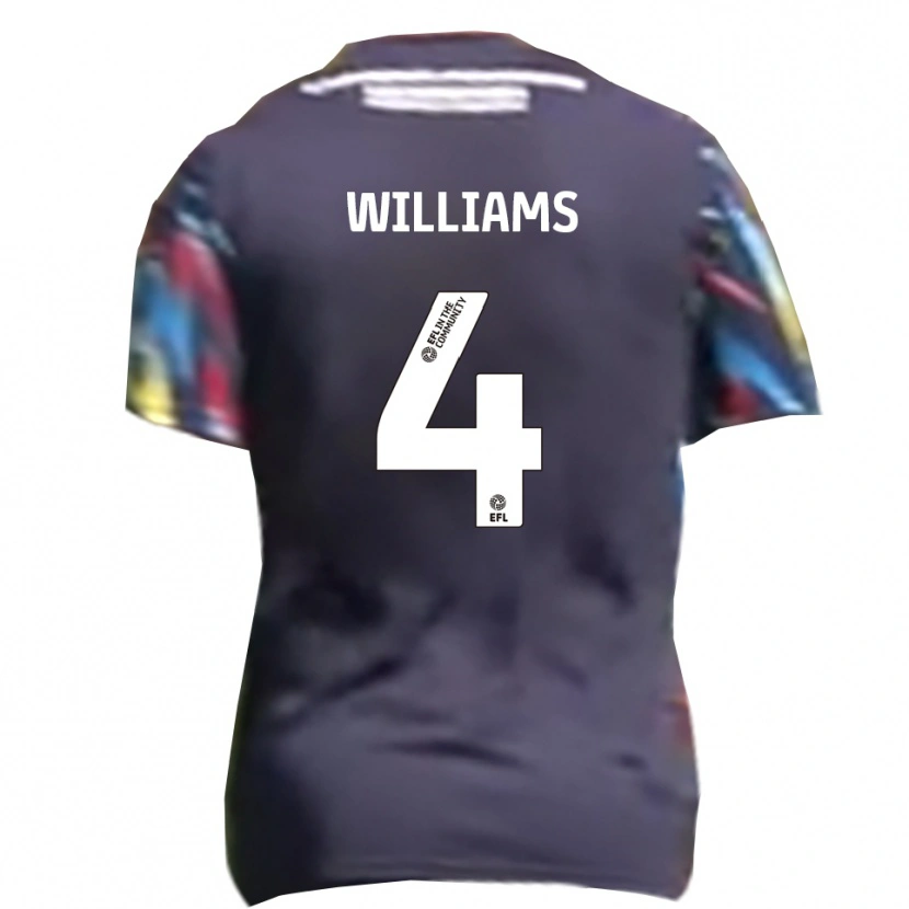 Danxen Herren Mj Williams #4 Marine Gelb Rot Auswärtstrikot Trikot 2025/26 T-Shirt Österreich