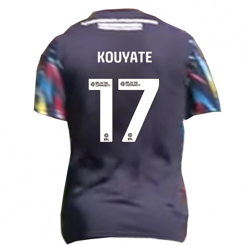 Danxen Herren Katia Kouyate #17 Marine Gelb Rot Auswärtstrikot Trikot 2025/26 T-Shirt Österreich