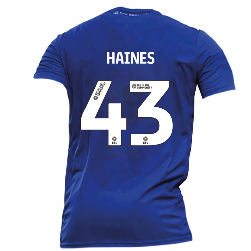 Danxen Herren Harry Haines #43 Blau Weiß Auswärtstrikot Trikot 2025/26 T-Shirt Österreich