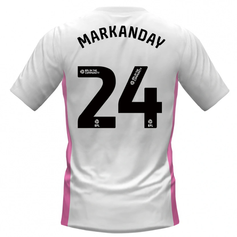 Danxen Herren Dilan Markanday #24 Weiß Rot Auswärtstrikot Trikot 2025/26 T-Shirt Österreich