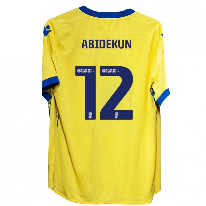 Danxen Herren Fela Abidekun #12 Gelb Blau Auswärtstrikot Trikot 2025/26 T-Shirt Österreich
