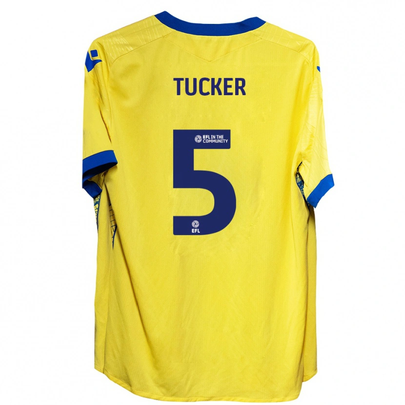 Danxen Herren Jack Tucker #5 Gelb Blau Auswärtstrikot Trikot 2025/26 T-Shirt Österreich