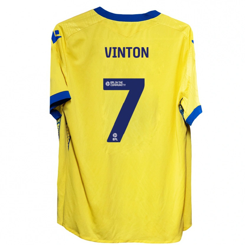 Danxen Herren Ruby Vinton #7 Gelb Blau Auswärtstrikot Trikot 2025/26 T-Shirt Österreich