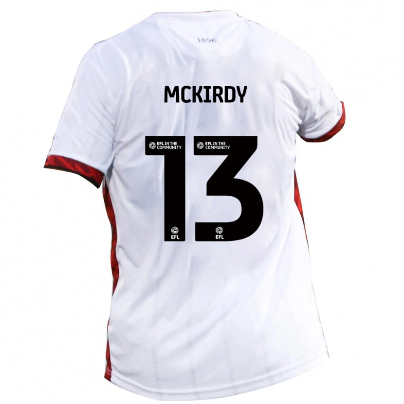 Danxen Herren Harry Mckirdy #13 Weiß Rot Schwarz Auswärtstrikot Trikot 2025/26 T-Shirt Österreich