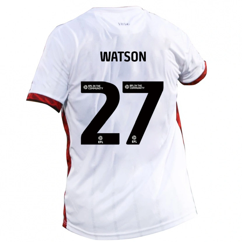 Danxen Herren Louie Watson #27 Weiß Rot Schwarz Auswärtstrikot Trikot 2025/26 T-Shirt Österreich