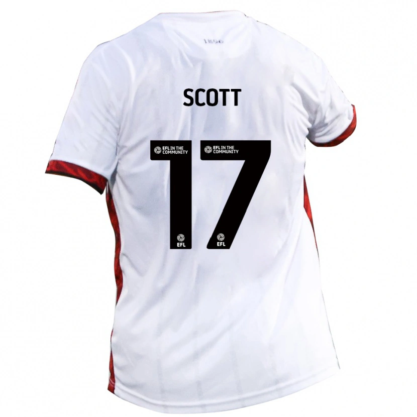 Danxen Herren Kyle Scott #17 Weiß Rot Schwarz Auswärtstrikot Trikot 2025/26 T-Shirt Österreich