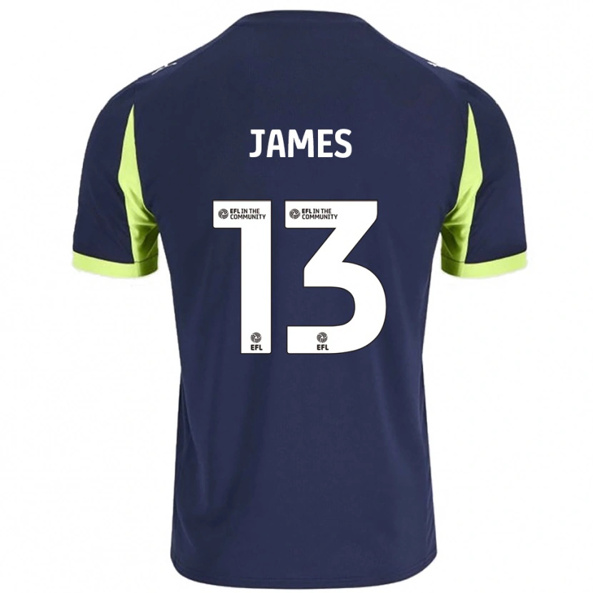 Danxen Herren Dominic James #13 Marine Fluoreszierendes Grün Auswärtstrikot Trikot 2025/26 T-Shirt Österreich