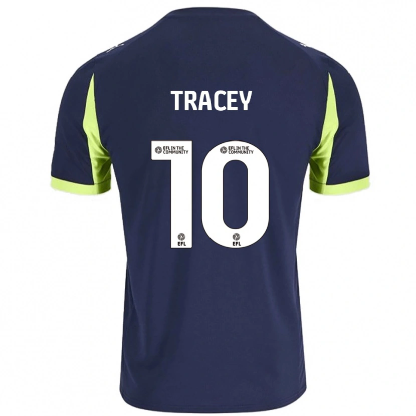 Danxen Herren Shilow Tracey #10 Marine Fluoreszierendes Grün Auswärtstrikot Trikot 2025/26 T-Shirt Österreich
