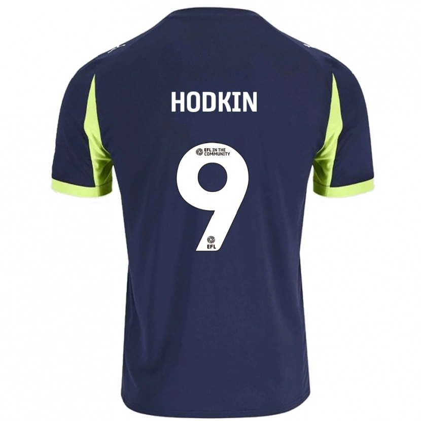 Danxen Herren Jordan Hodkin #9 Marine Fluoreszierendes Grün Auswärtstrikot Trikot 2025/26 T-Shirt Österreich