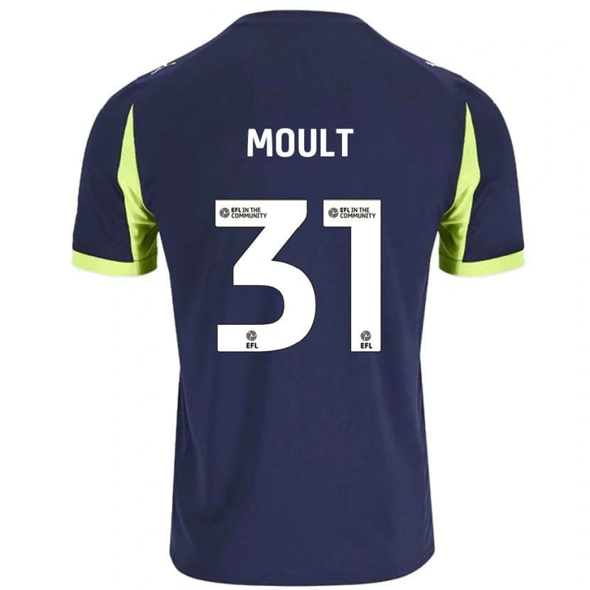 Danxen Herren Louis Moult #31 Marine Fluoreszierendes Grün Auswärtstrikot Trikot 2025/26 T-Shirt Österreich