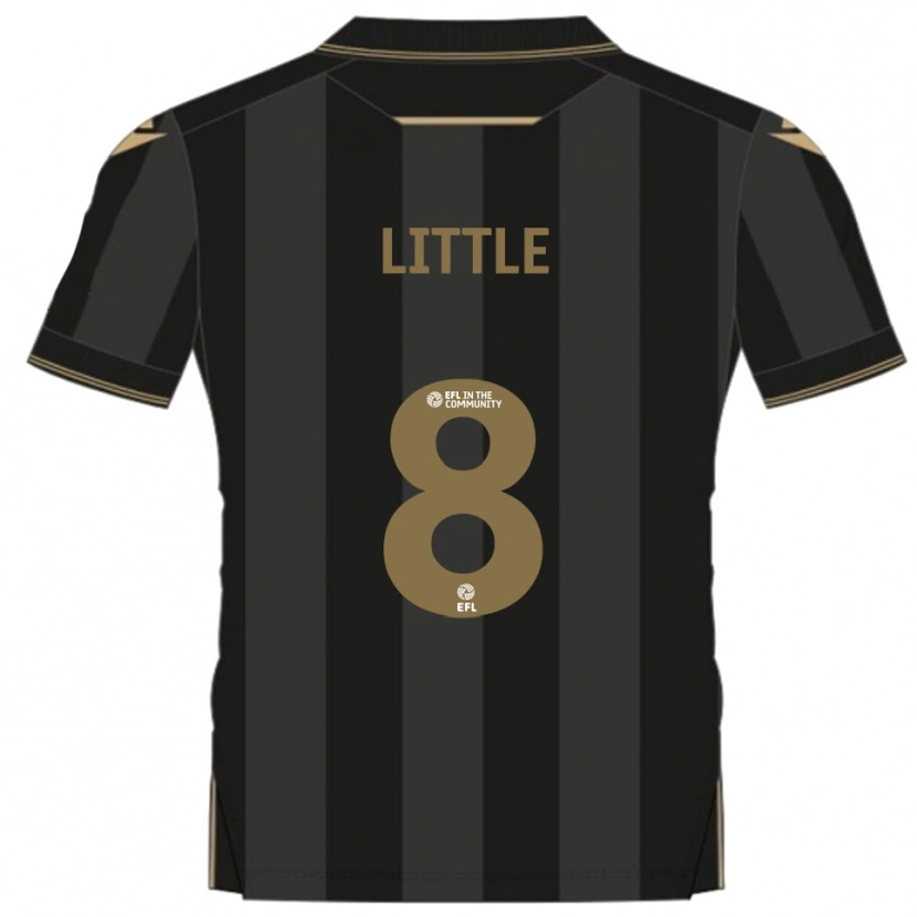 Danxen Herren Armani Little #8 Schwarz Gold Auswärtstrikot Trikot 2025/26 T-Shirt Österreich