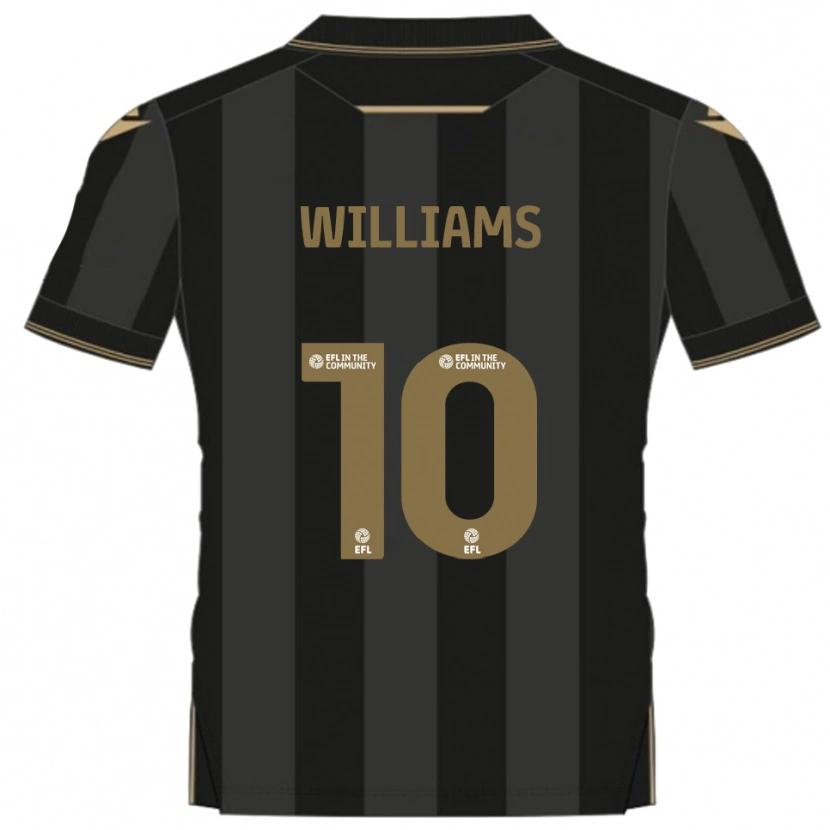 Danxen Herren Jonny Williams #10 Schwarz Gold Auswärtstrikot Trikot 2025/26 T-Shirt Österreich