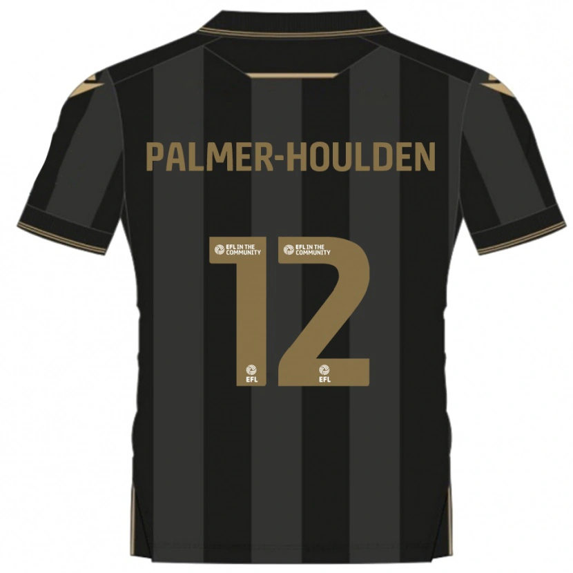 Danxen Herren Seb Palmer-Houlden #12 Schwarz Gold Auswärtstrikot Trikot 2025/26 T-Shirt Österreich