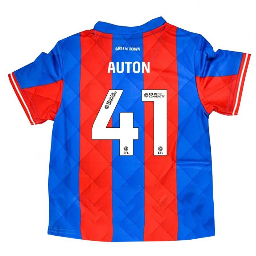 Danxen Herren Sebastian Auton #41 Blau Rot Weiß Auswärtstrikot Trikot 2025/26 T-Shirt Österreich