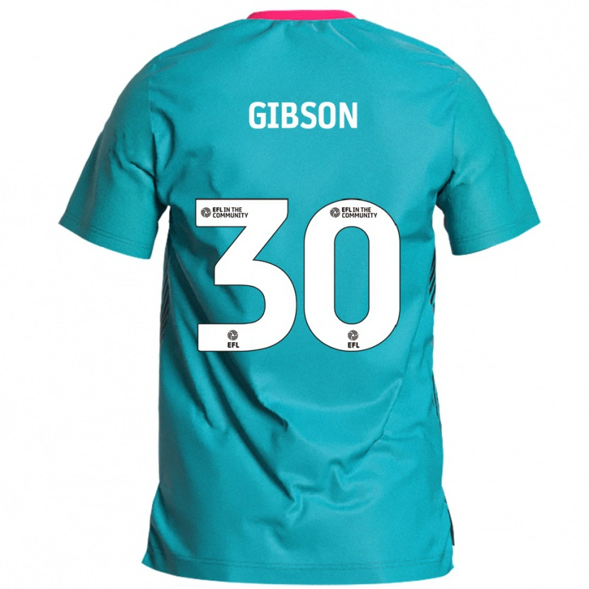Danxen Herren Liam Gibson #30 Himmelblau Pink Auswärtstrikot Trikot 2025/26 T-Shirt Österreich