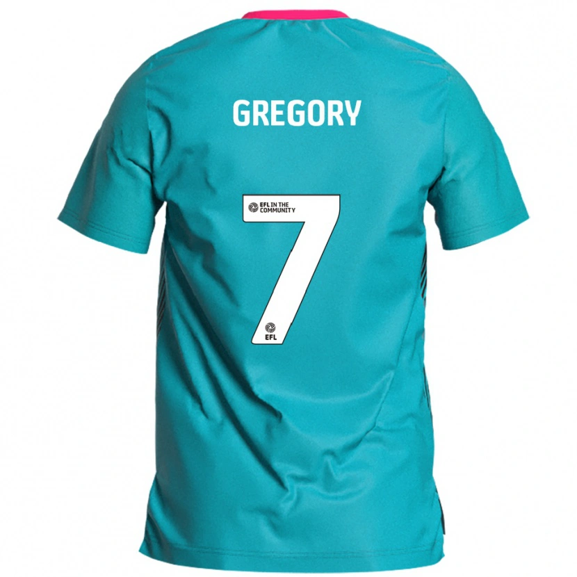 Danxen Herren Chester Gregory #7 Himmelblau Pink Auswärtstrikot Trikot 2025/26 T-Shirt Österreich