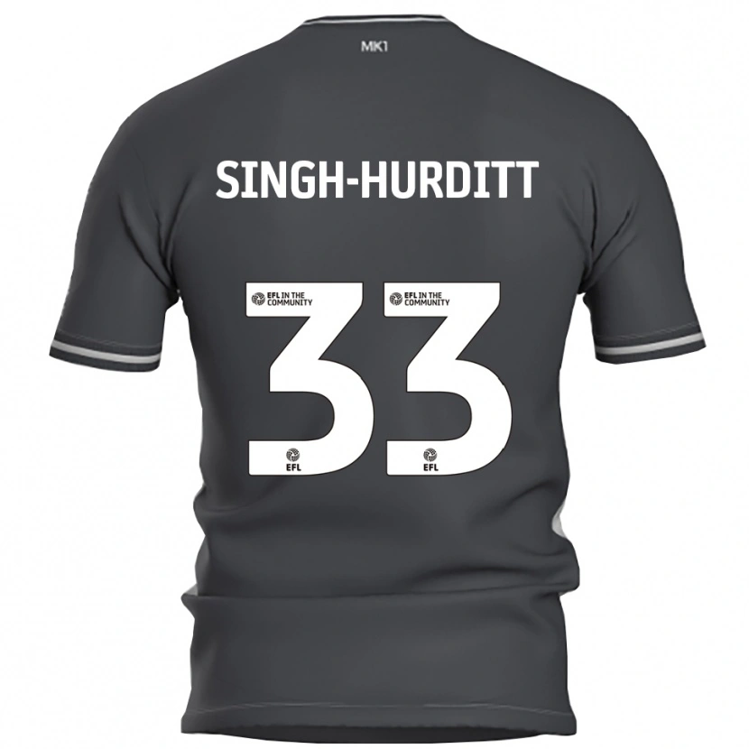 Danxen Herren Damerai Singh-Hurditt #33 Grau Silber Auswärtstrikot Trikot 2025/26 T-Shirt Österreich