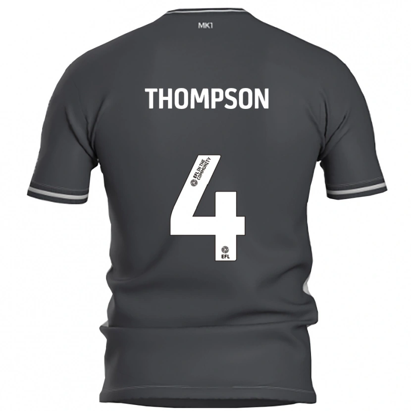 Danxen Herren Nathan Thompson #4 Grau Silber Auswärtstrikot Trikot 2025/26 T-Shirt Österreich