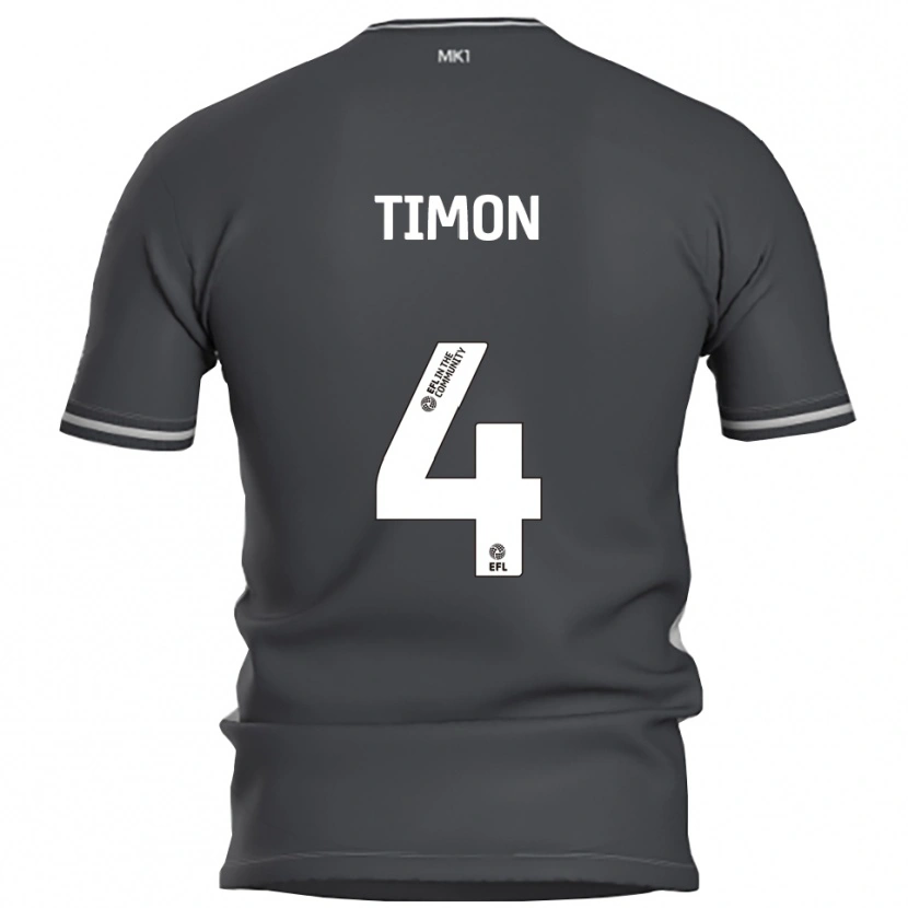 Danxen Herren Amelie Timon #4 Grau Silber Auswärtstrikot Trikot 2025/26 T-Shirt Österreich