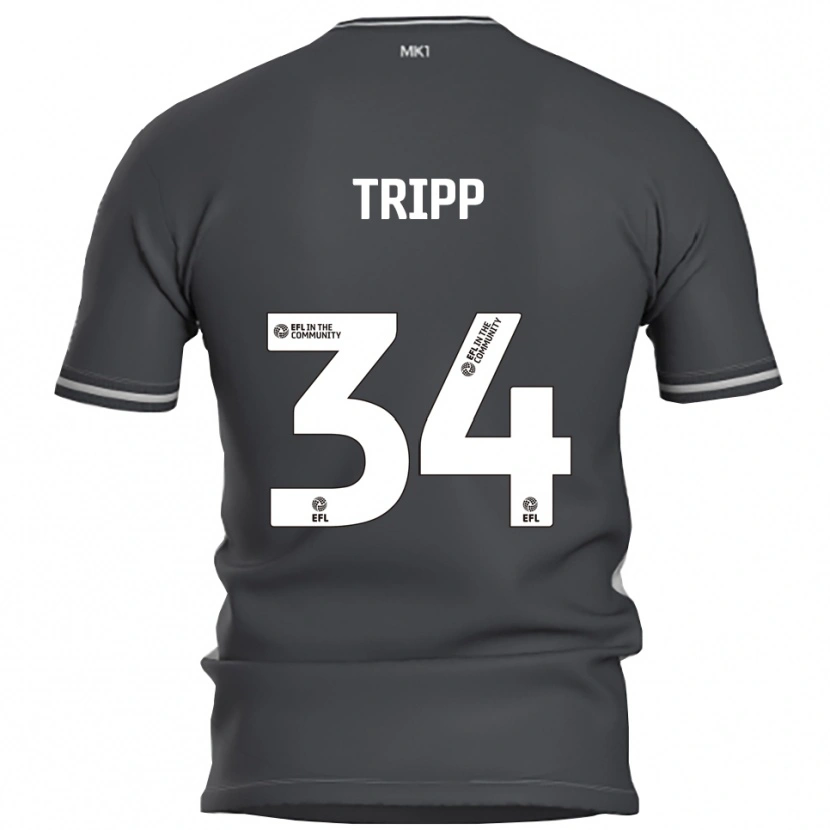 Danxen Herren Callum Tripp #34 Grau Silber Auswärtstrikot Trikot 2025/26 T-Shirt Österreich