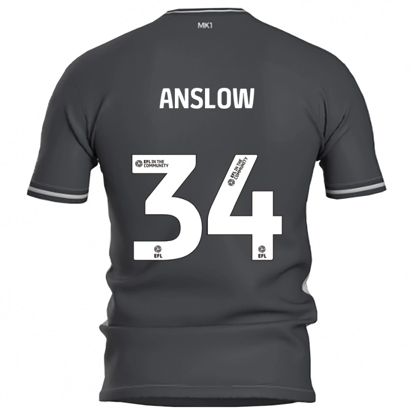 Danxen Herren Lauren Anslow #34 Grau Silber Auswärtstrikot Trikot 2025/26 T-Shirt Österreich