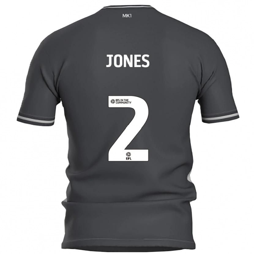 Danxen Herren Gethin Jones #2 Grau Silber Auswärtstrikot Trikot 2025/26 T-Shirt Österreich