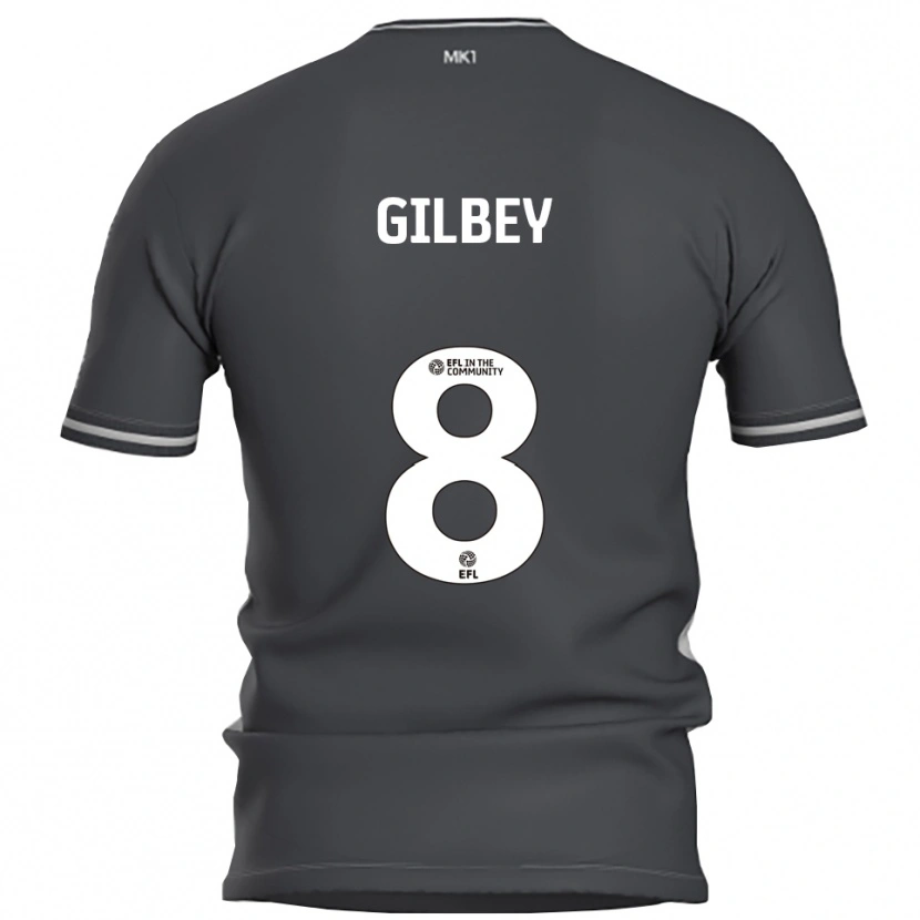 Danxen Herren Alex Gilbey #8 Grau Silber Auswärtstrikot Trikot 2025/26 T-Shirt Österreich