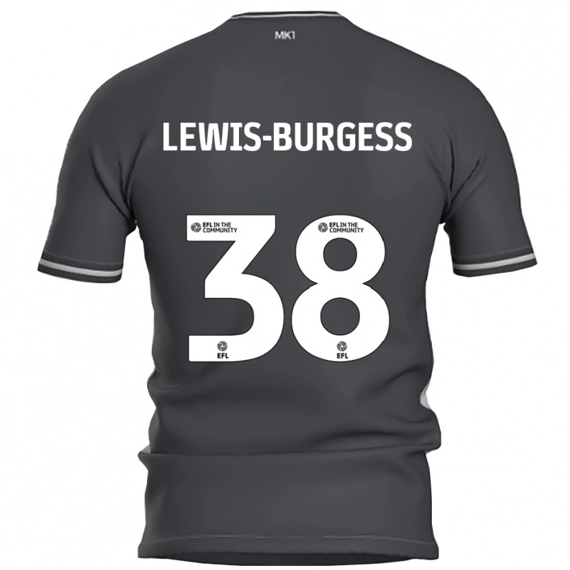 Danxen Herren Keon Lewis-Burgess #38 Grau Silber Auswärtstrikot Trikot 2025/26 T-Shirt Österreich