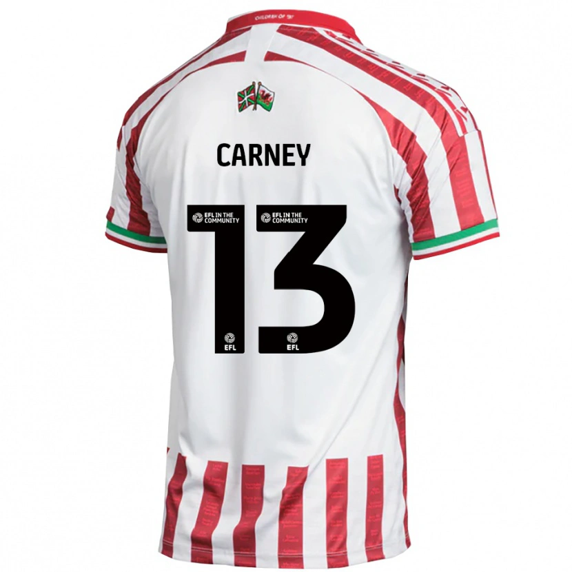 Danxen Herren Jacob Carney #13 Rot Weiß Auswärtstrikot Trikot 2025/26 T-Shirt Österreich