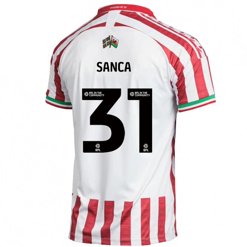 Danxen Herren Nelson Sanca #31 Rot Weiß Auswärtstrikot Trikot 2025/26 T-Shirt Österreich