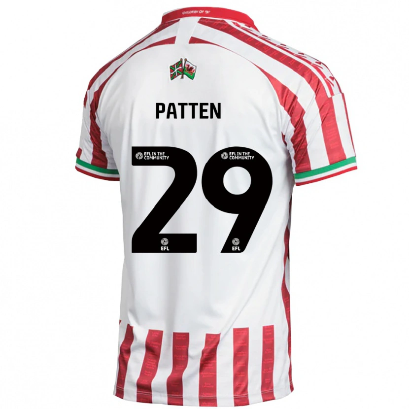 Danxen Herren Keenan Patten #29 Rot Weiß Auswärtstrikot Trikot 2025/26 T-Shirt Österreich
