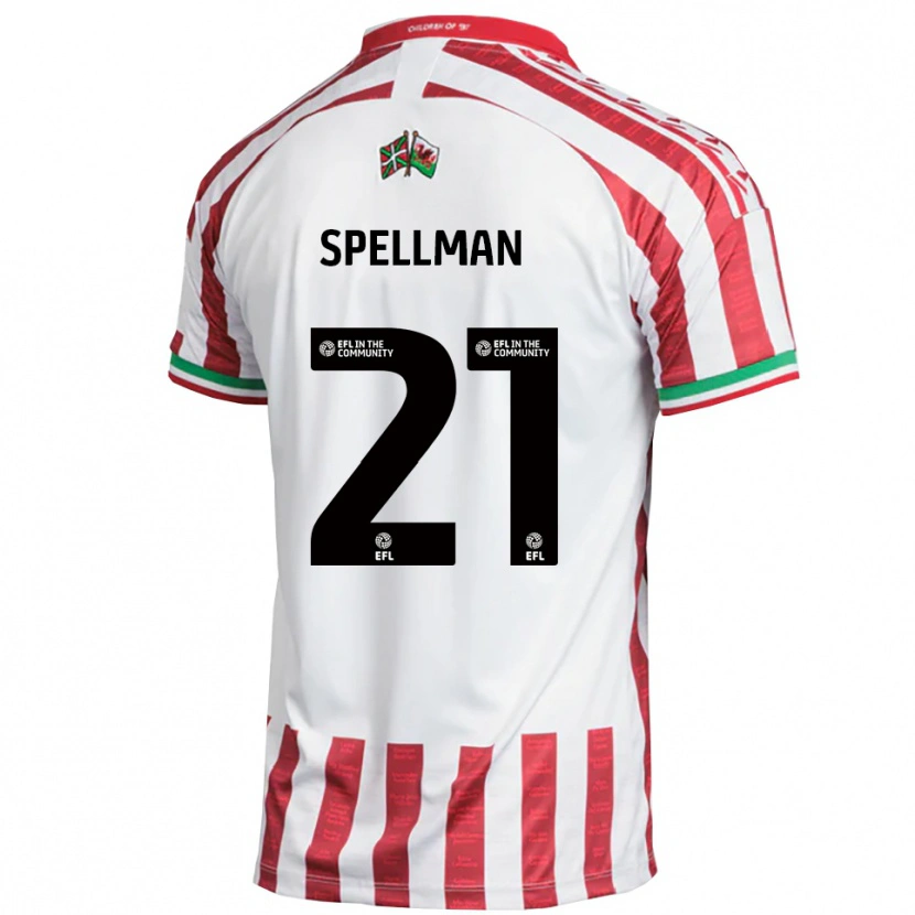 Danxen Herren Michael Spellman #21 Rot Weiß Auswärtstrikot Trikot 2025/26 T-Shirt Österreich