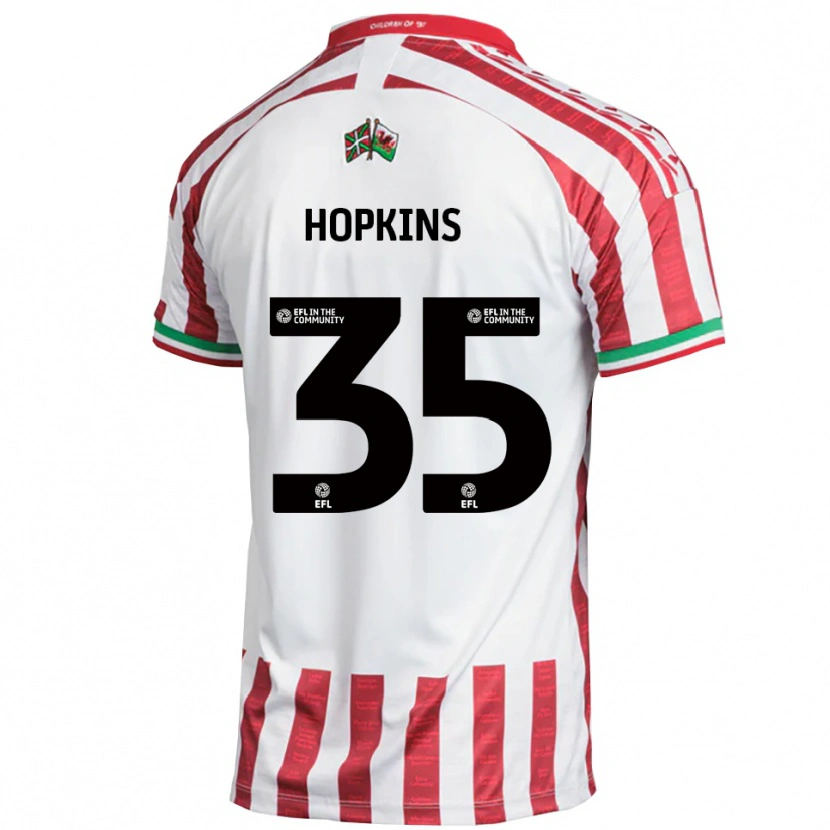 Danxen Herren Bailey Hopkins #35 Rot Weiß Auswärtstrikot Trikot 2025/26 T-Shirt Österreich