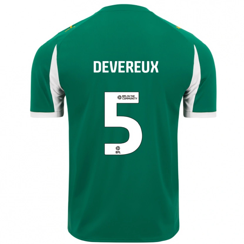 Danxen Herren Frankie Devereux #5 Grün Weiß Auswärtstrikot Trikot 2025/26 T-Shirt Österreich